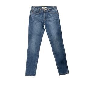 Kancan Mid Rise Stretch Skinny Jean Size W11/29 Dark Wash